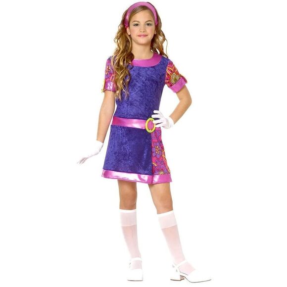 Daphne /Funky Mod Hippy costume  child la￼rge - Picture 1 of 2